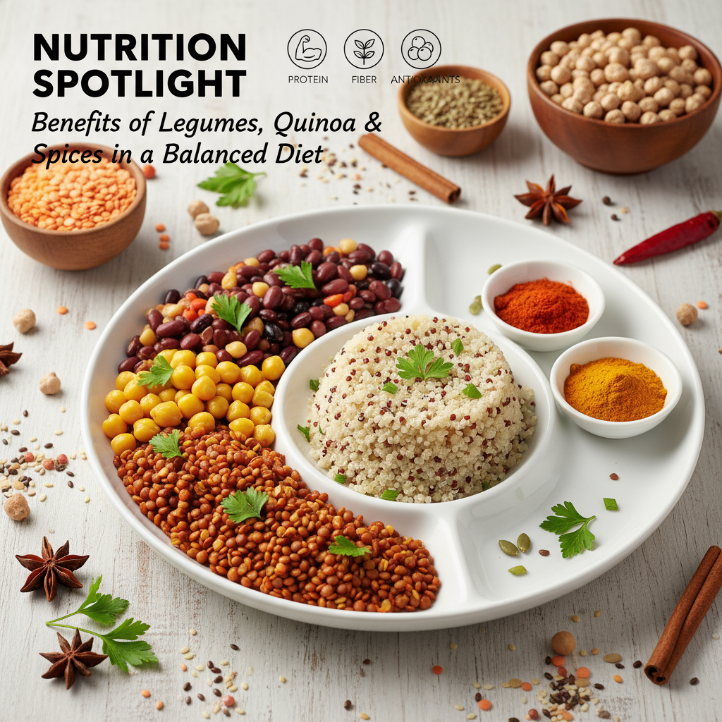 Nutrition Spotlight: Benefits of Legumes, Quinoa & Spices in a Balanced Diet